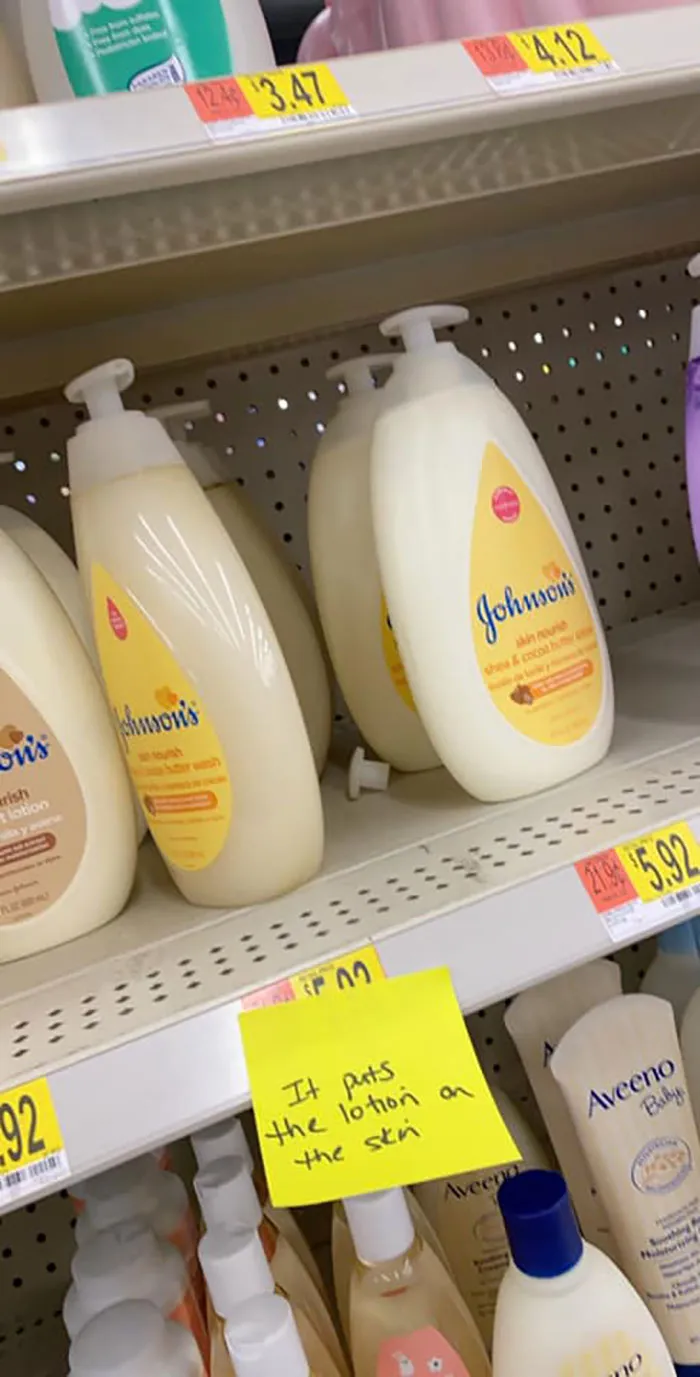 Woman Sticks Funny Notes On Random Objects In Walmart So People Can Have An Unexpected Smile (30 Pics)