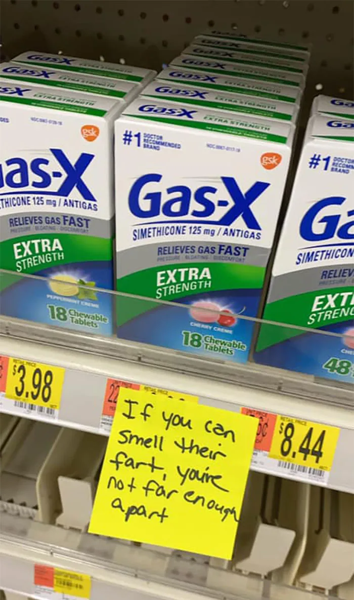 Woman Sticks Funny Notes On Random Objects In Walmart So People Can Have An Unexpected Smile (30 Pics)