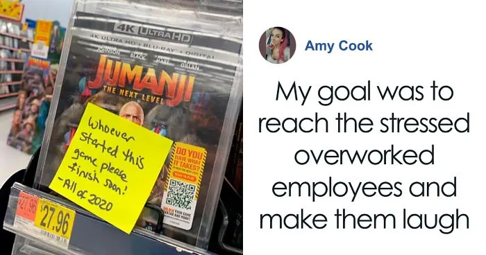 Woman Sticks Funny Notes On Random Objects In Walmart So People Can Have An Unexpected Smile (30 Pics)