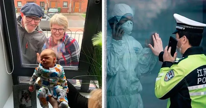 These 30 People Found Ways Of Seeing Their Loved Ones Without Putting Them In Danger