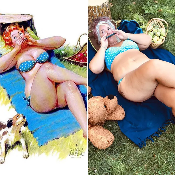Woman Recreates 24 Images Of Hilda, The Forgotten Plus-Size Pin-Up Girl From The 1950s