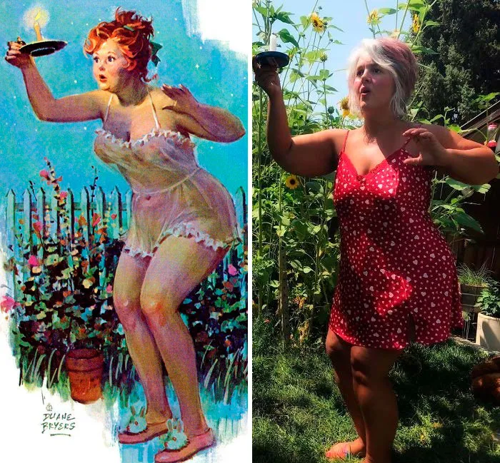Woman Recreates 24 Images Of Hilda, The Forgotten Plus-Size Pin-Up Girl From The 1950s