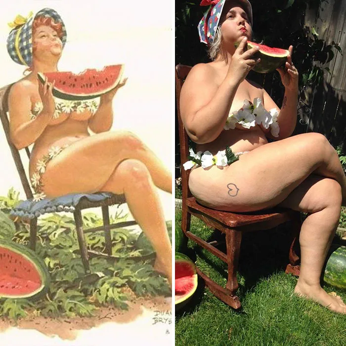 Woman Recreates 24 Images Of Hilda, The Forgotten Plus-Size Pin-Up Girl From The 1950s