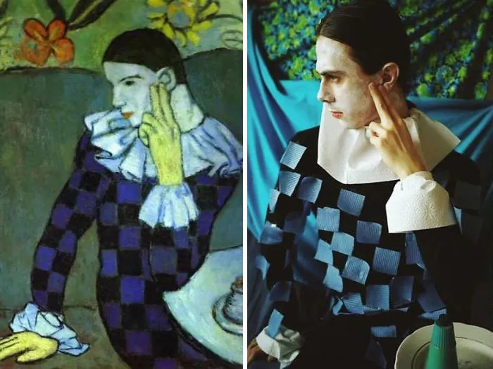 Museums Ask People To Recreate Famous Paintings With Anything They Can Find At Home, Get 35 Hilarious Pics