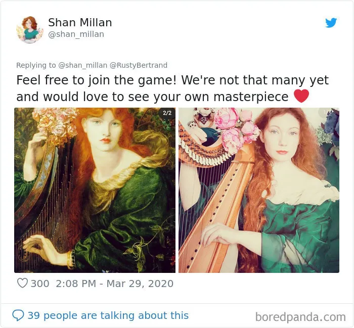 Museums Ask People To Recreate Famous Paintings With Anything They Can Find At Home, Get 35 Hilarious Pics