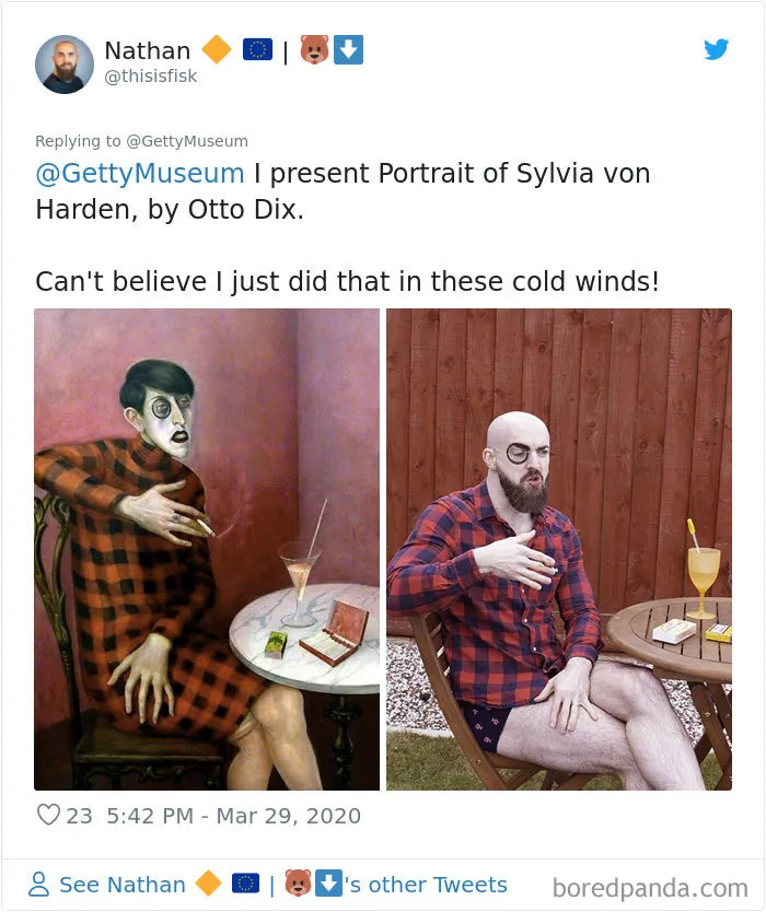 Museums Ask People To Recreate Famous Paintings With Anything They Can Find At Home, Get 35 Hilarious Pics