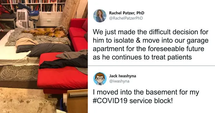 Woman Is Heartbroken Seeing People In Restaurants After Her Healthcare Worker Husband Is Forced To Live In A Garage