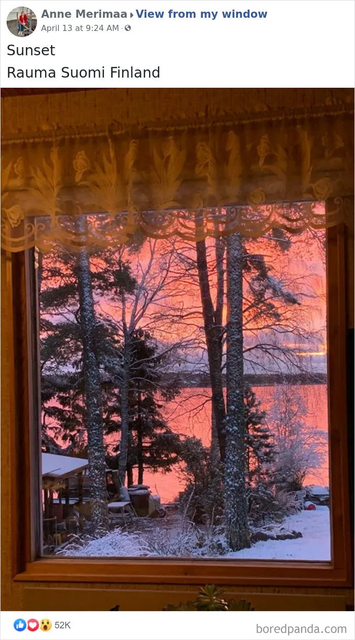 Insanely Popular Online Group Has People Sharing Their 'View From My Window' And Here Are The 40 Best Submissions