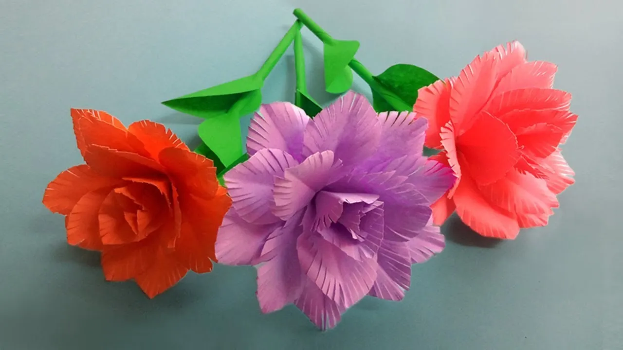 Make Very Easy Paper Flower Decor Ideas For Home