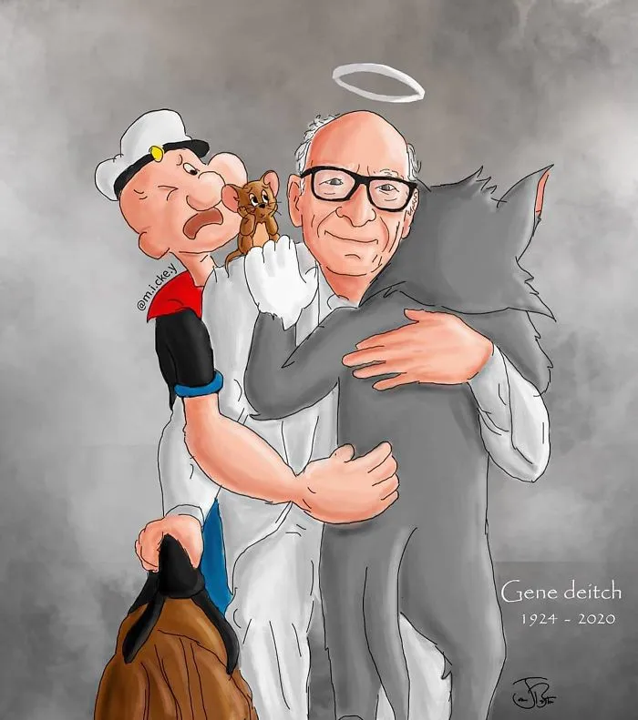 25 Artists Pay Respect To The Late Gene Deitch, The Illustrator Of Tom & Jerry And Popeye