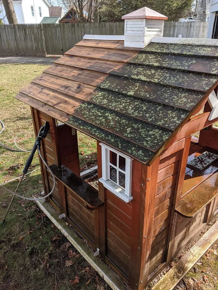 Wife Wanted To Buy A New Playhouse. I Wanted To Use My Power Washer