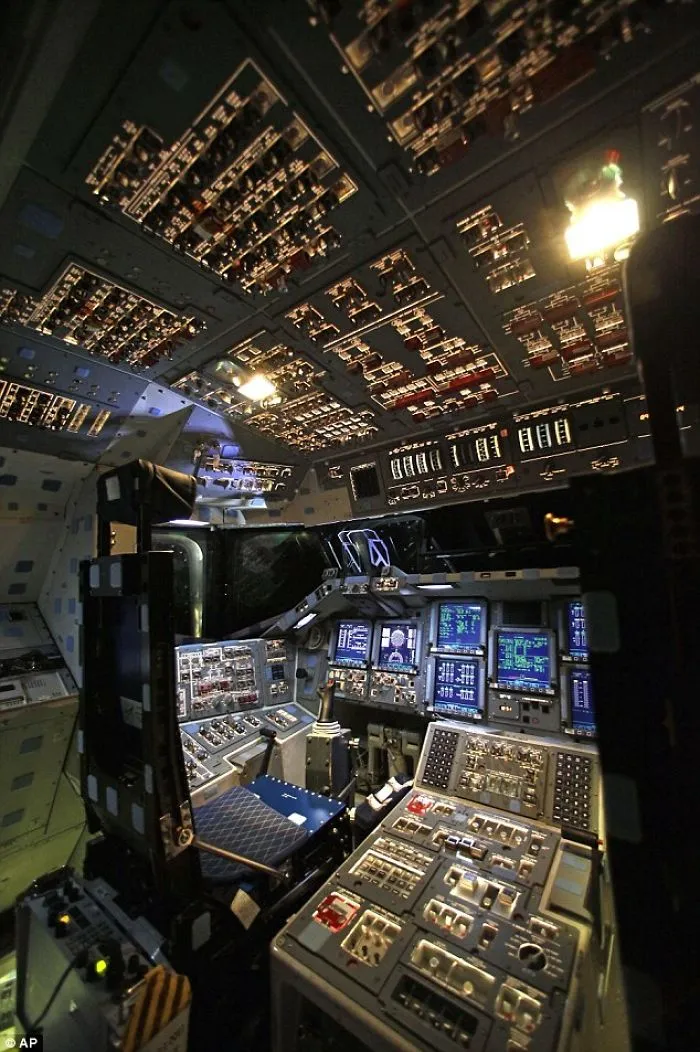 Shuttle Endeavour's Cockpit Before All Systems Are Shut Down An It Becomes A Museum Piece
