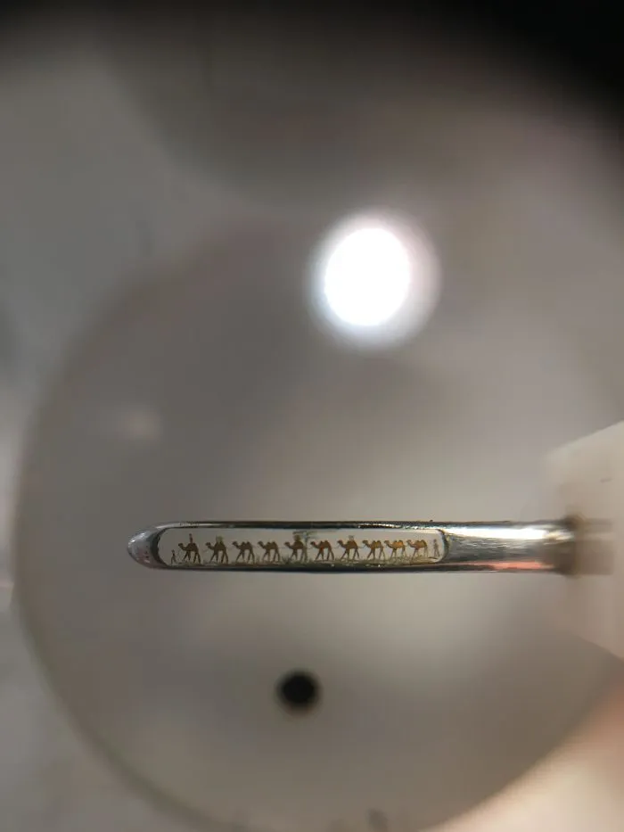 Caravan Of Camels In The Eye Of A Needle, Museum Of Miniatures, Prague