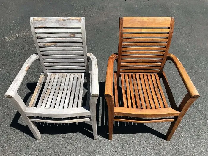 Before & After: Power Washing Our Patio Furniture