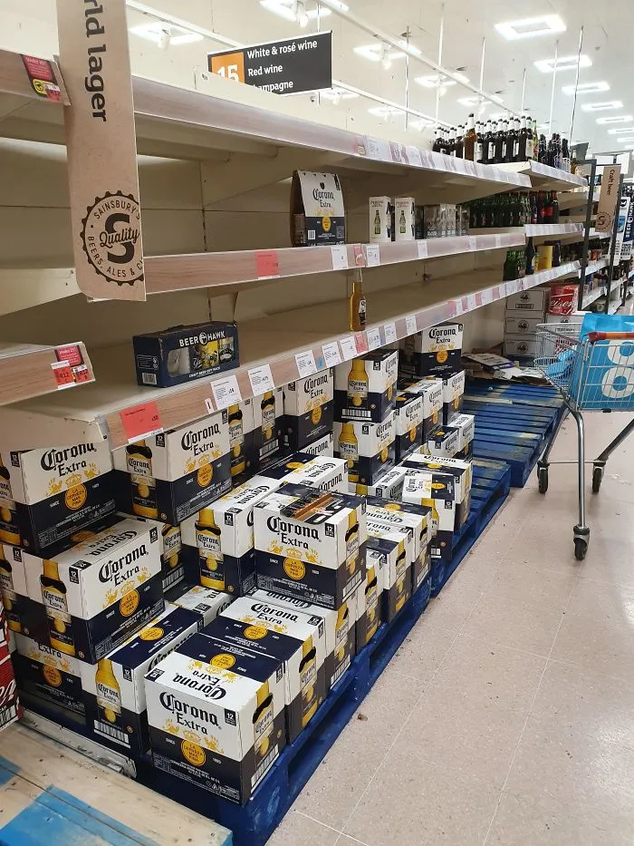 Went To The Shop Last Night. Every Aisle Had Been Picked Clean Apart From This... People Are Idiots