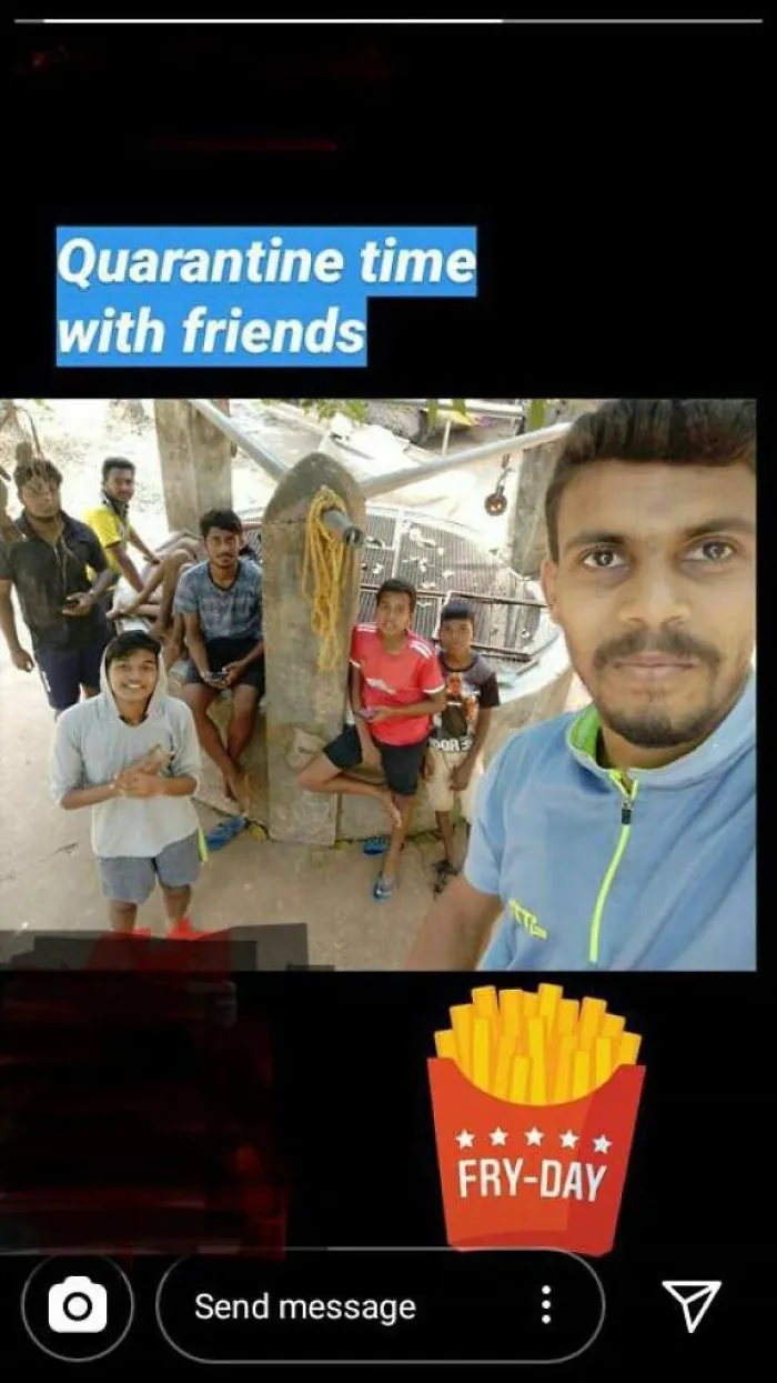 "Tiempo de cuarentena con amigos". Creo que no funciona así