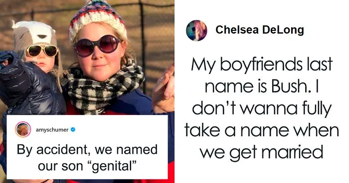 People Share Their Unfortunate Name Stories After Amy Schumer Changes Her Baby’s Name Because It Sounded Like “Genital”