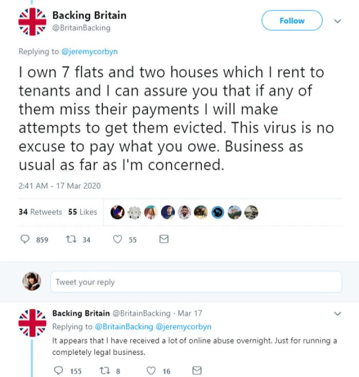 A Typical Landlord's Response To The Coronavirus Epidemic