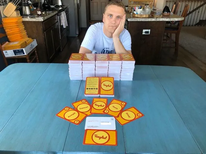 Spent Months Creating And Printing A Card Game That Requires Bodily Contact, Just In Time For My Shipment To Arrive Mid-Quarantine