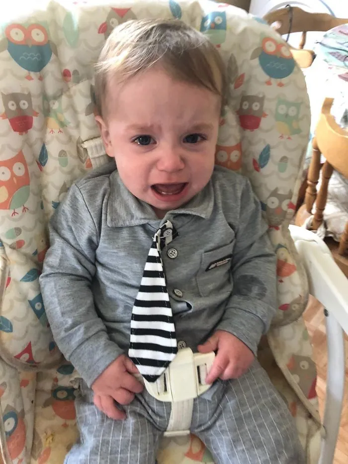 He's Crying Because He Bit His Own Arm