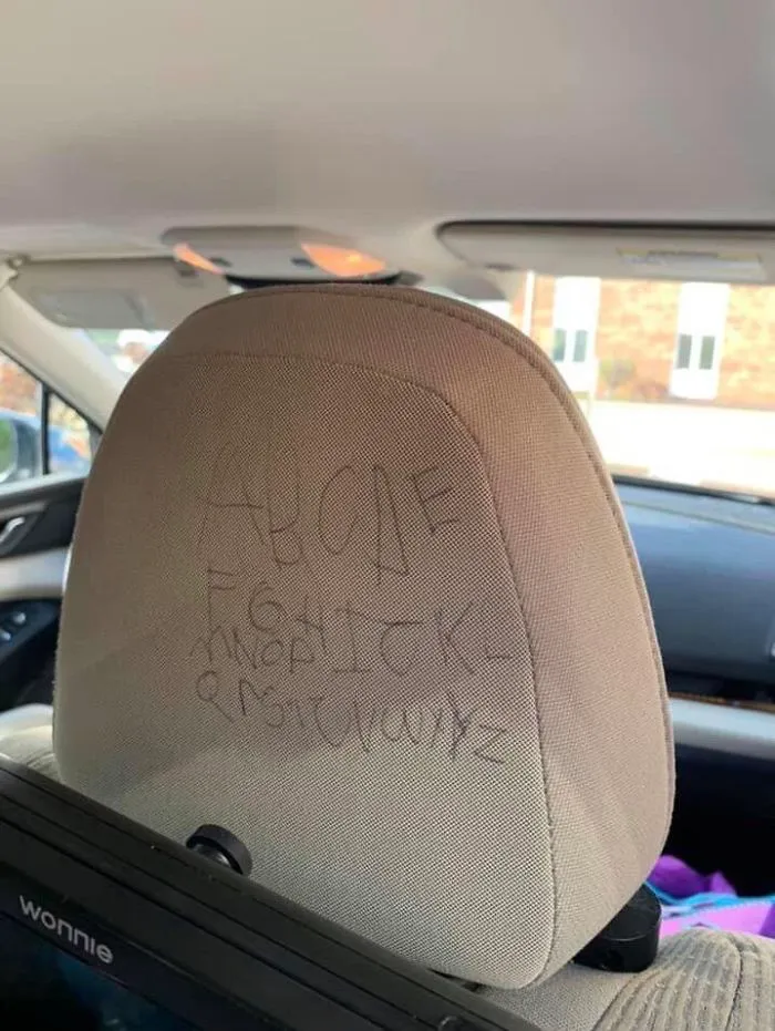 "Now I Know My Abc's, I’ll Write Them On Our SUV"