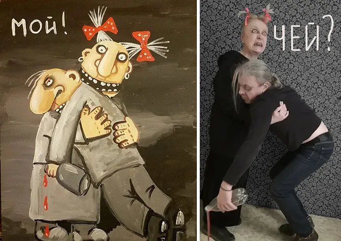 Este grupo de Facebook de Rusia se dedica a recrear famosas obras de arte durante el aislamiento, y aquí tienes las 30 mejores
