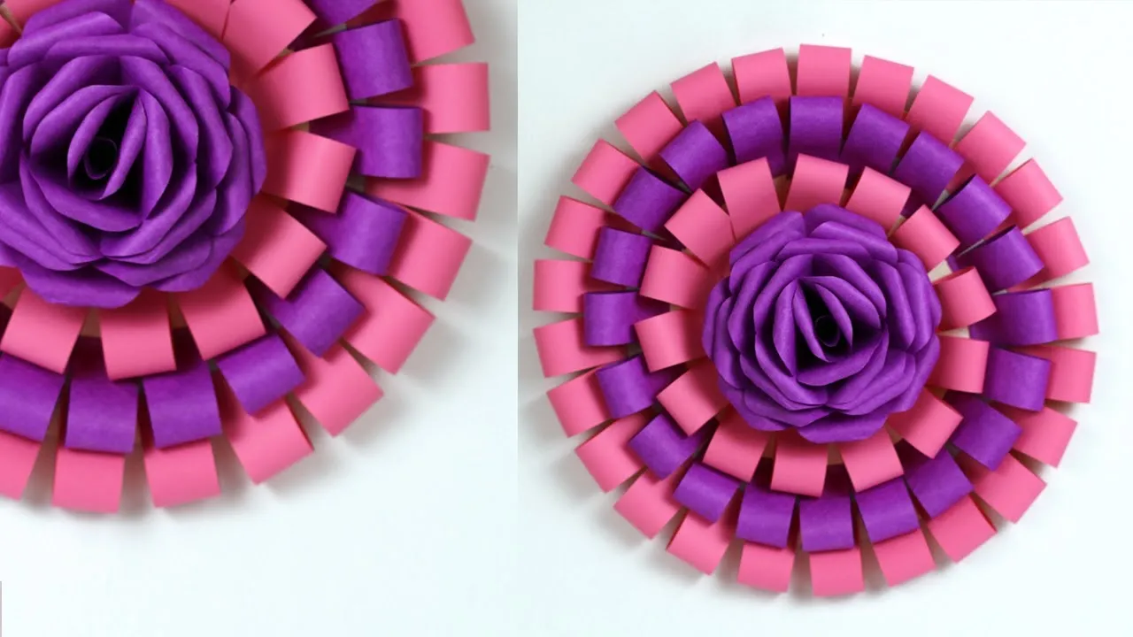 DIY Paper Rose Wedding Backdrop Flowers|rose Backdrop Flowers Tutorial