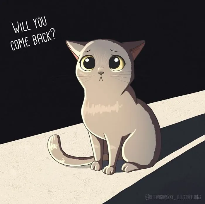 Artist Illustrates Everyday Life With A Cat In These 31 Relatable Comics