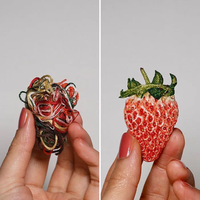 124 Realistic Food Embroidery Designs by Ipnot Might Make Your Mouth Water