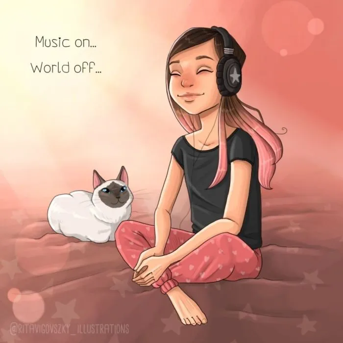 Artist Illustrates Everyday Life With A Cat In These 31 Relatable Comics