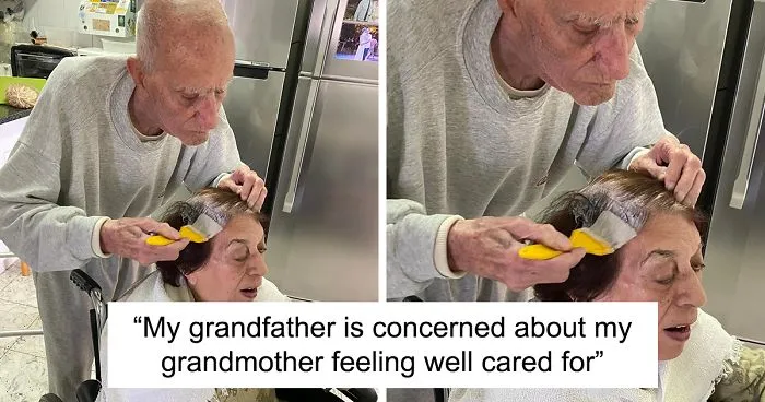 92-Year-Old Man Dyes Wife's Hair Amid Lockdown As She Can't Go To The Salon