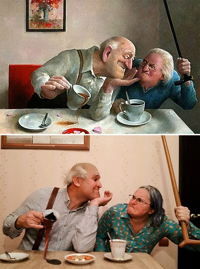 Este grupo de Facebook de Rusia se dedica a recrear famosas obras de arte durante el aislamiento, y aquí tienes las 30 mejores