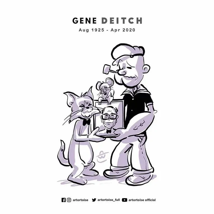 25 Artists Pay Respect To The Late Gene Deitch, The Illustrator Of Tom & Jerry And Popeye