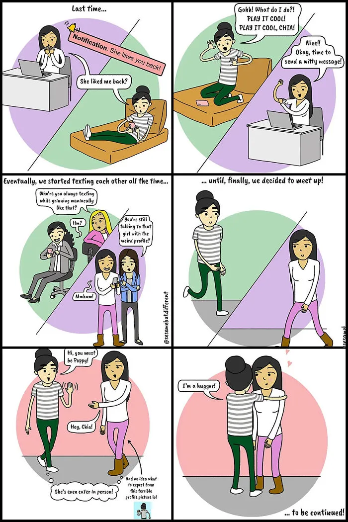 30 Cute And Heartwarming Lesbian Comics About My Relationship With My Girlfriend