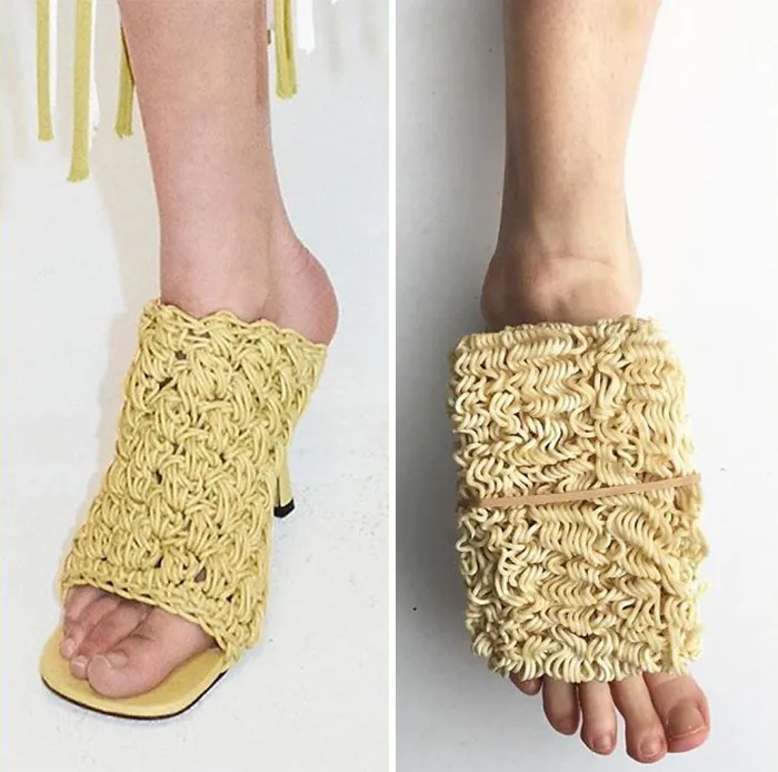 People Are Recreating "High Fashion" Looks From Household Items Out Of Quarantine Boredom (30 Pics)