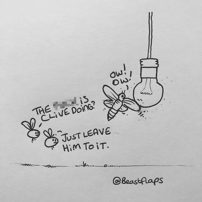 Artist Shares 24 Funny Doodles He Made During Meetings He Didn't Need To Be At (New Pics)