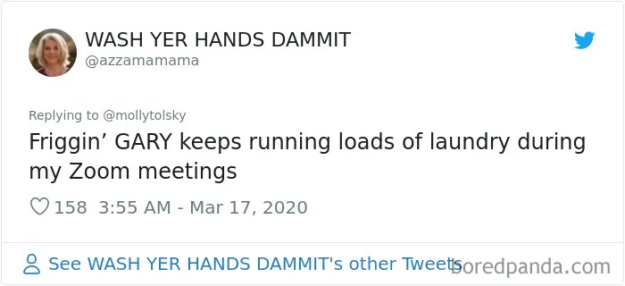 Someone Suggests That Couples Working From Home Should Blame Things On Fake "Coworkers", Gets 30 Funny Replies