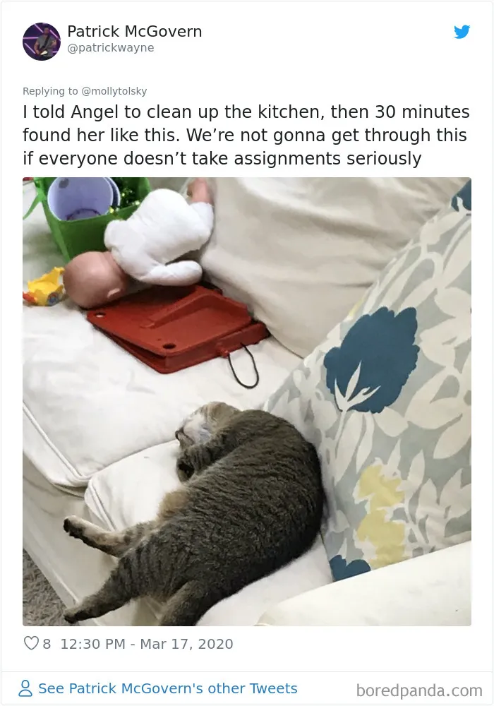 Someone Suggests That Couples Working From Home Should Blame Things On Fake "Coworkers", Gets 30 Funny Replies