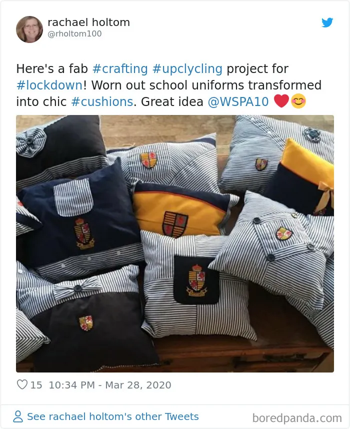 La gente en cuarentena al fin tiene tiempo para sus proyectos, y aquí tienes 32 de los más creativos