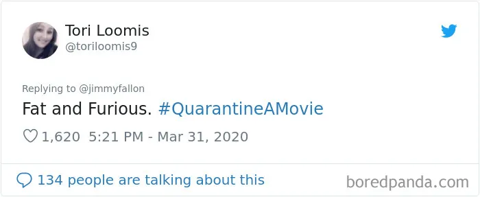 30 Of The Funniest Answers To Jimmy Fallon's Challenge To 'Quarantine A Movie'