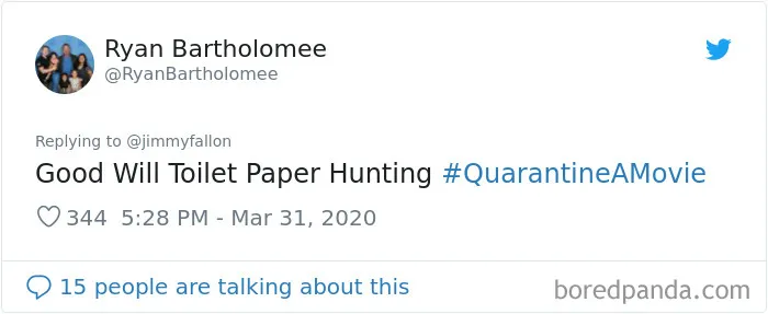 30 Of The Funniest Answers To Jimmy Fallon's Challenge To 'Quarantine A Movie'