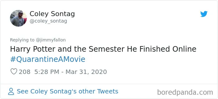 30 Of The Funniest Answers To Jimmy Fallon's Challenge To 'Quarantine A Movie'