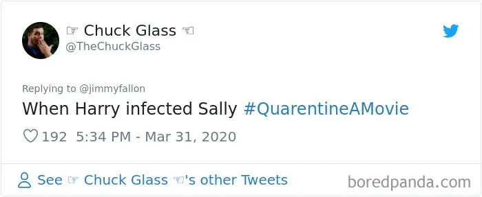 30 Of The Funniest Answers To Jimmy Fallon's Challenge To 'Quarantine A Movie'