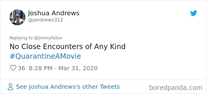 30 Of The Funniest Answers To Jimmy Fallon's Challenge To 'Quarantine A Movie'