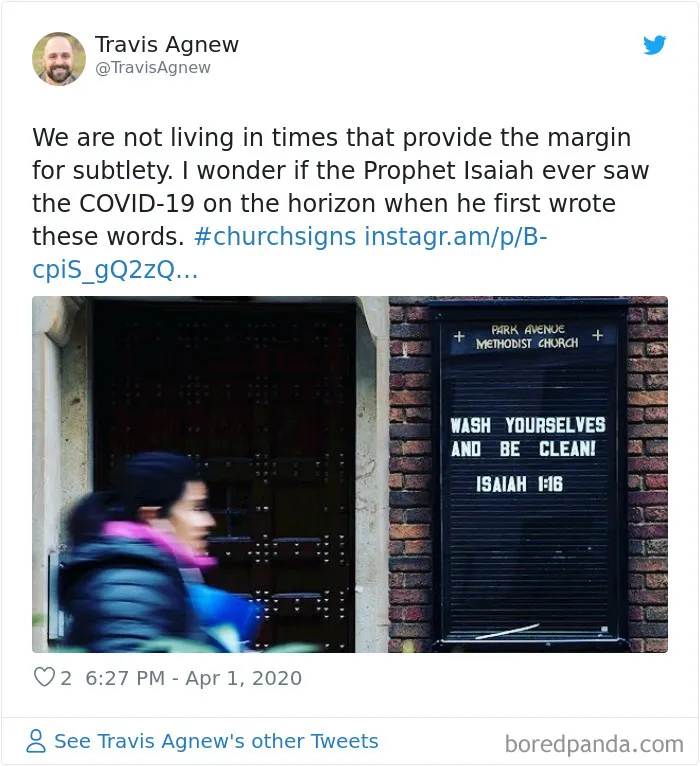 16 Funny Church Signs About Coronavirus