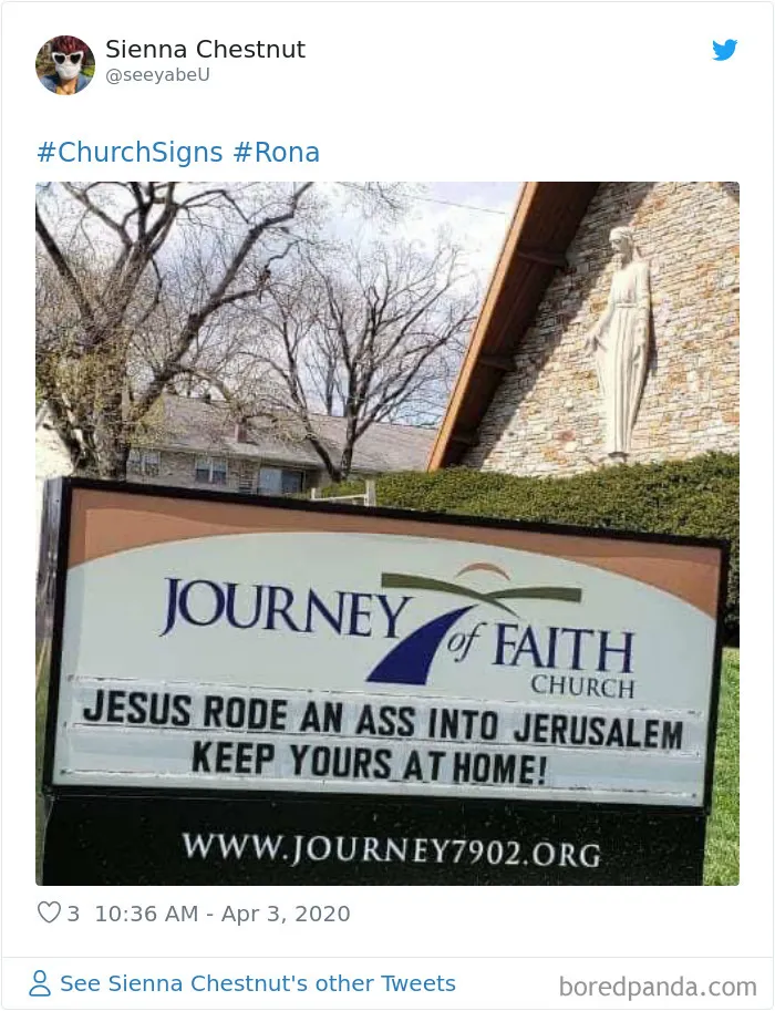 16 Funny Church Signs About Coronavirus