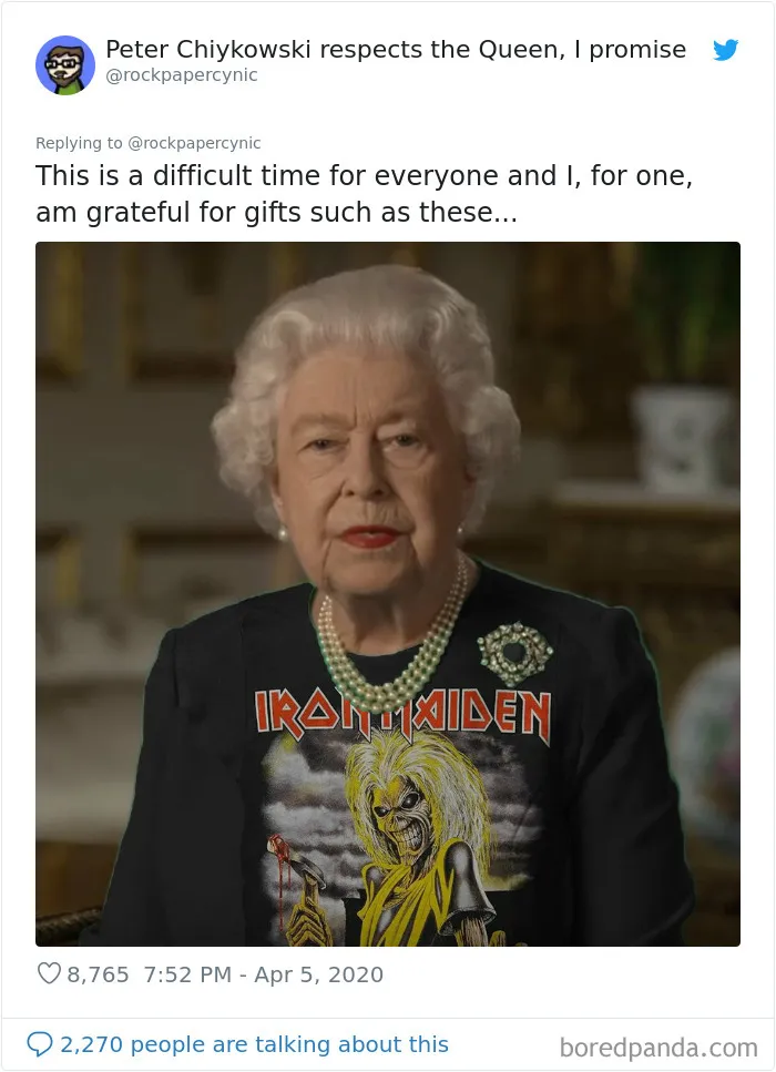 La Reina de Inglaterra dio un discurso vestida de verde y la gente sacó el Photoshop a relucir (35 imágenes)