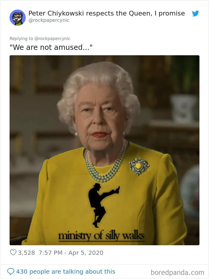 La Reina de Inglaterra dio un discurso vestida de verde y la gente sacó el Photoshop a relucir (35 imágenes)