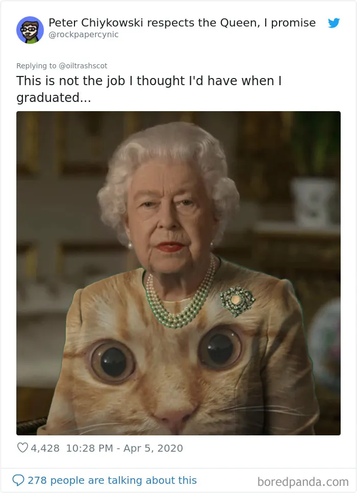 La Reina de Inglaterra dio un discurso vestida de verde y la gente sacó el Photoshop a relucir (35 imágenes)