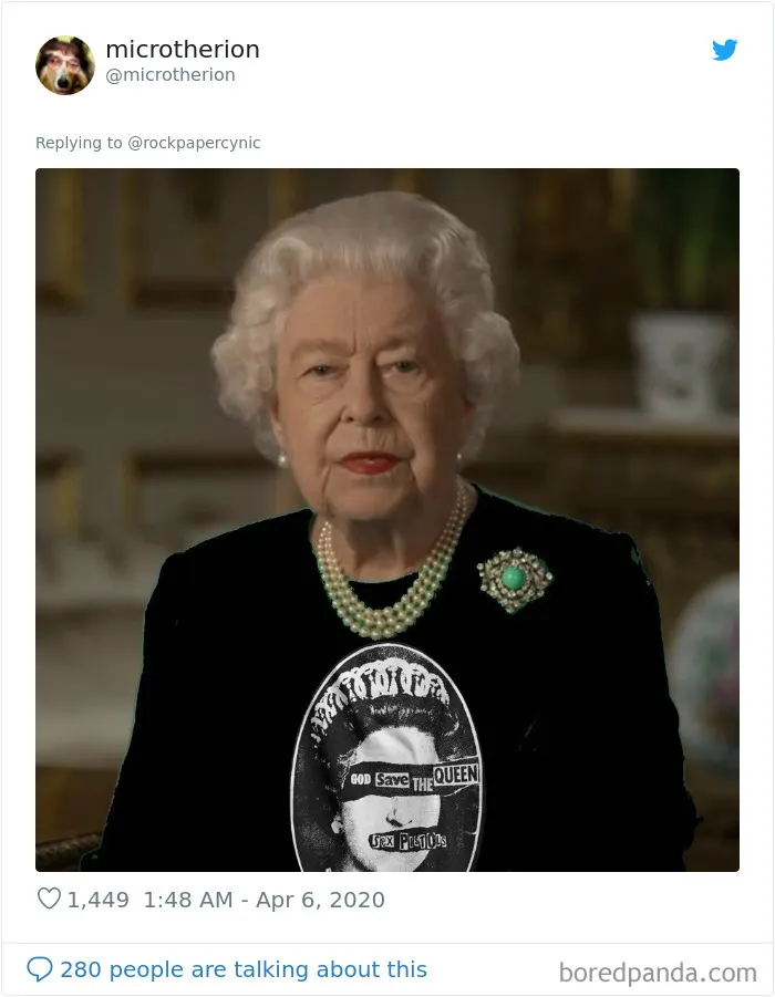 La Reina de Inglaterra dio un discurso vestida de verde y la gente sacó el Photoshop a relucir (35 imágenes)